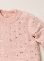 Conjunto Tricot Blusa Pontinhos Calça Reta Pmini