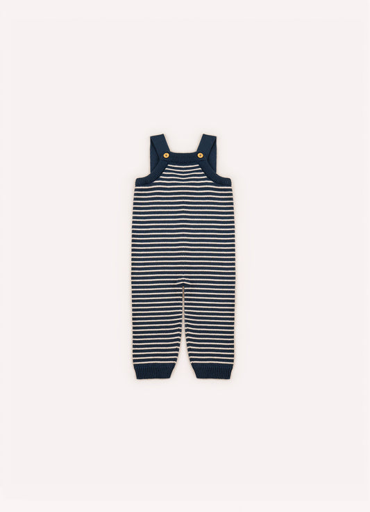 Macacão Tricot Listrado For Boys