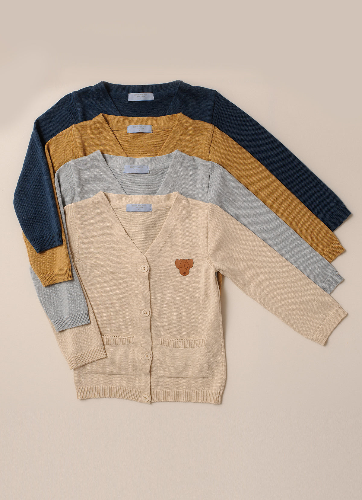 Cardigan Tricot Bolsos For Boys