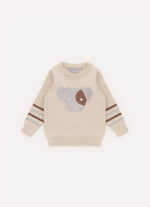 Blusa Tricot Cachorrinho Detalhe Listra For Boys