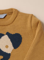 Blusa Tricot Cachorrinho Detalhe Listra For Boys