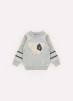 Blusa Tricot Cachorrinho Detalhe Listra For Boys