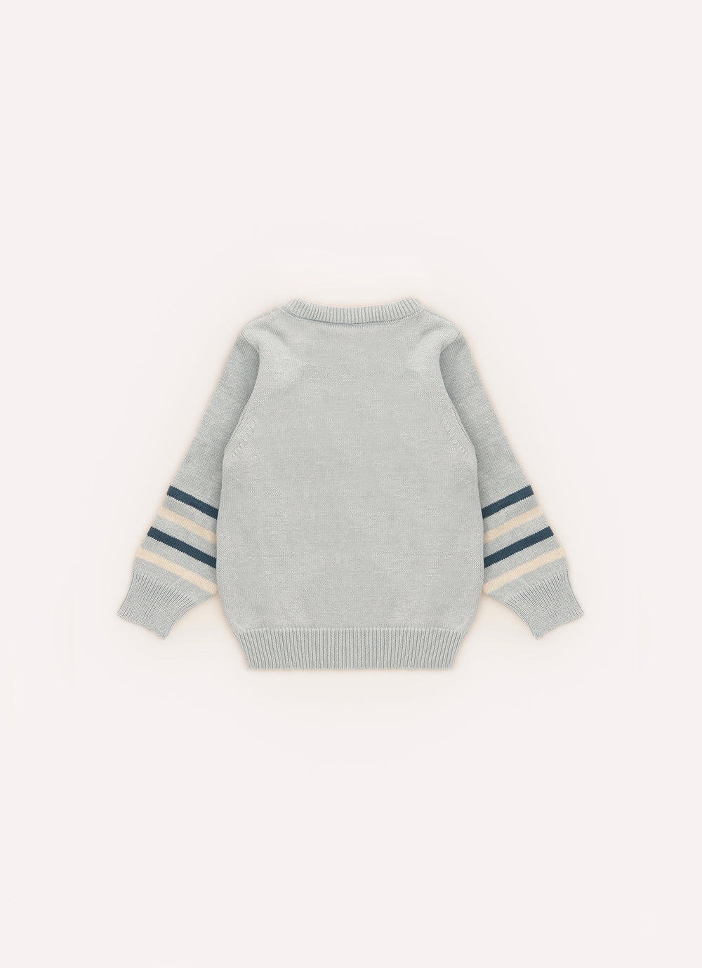 Blusa Tricot Cachorrinho Detalhe Listra For Boys