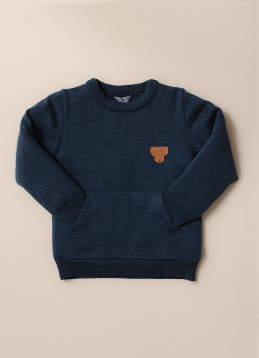 Blusa Tricot Bolso Canguru For Boys