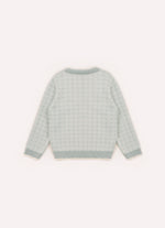 Blusa Tricot Xadrez Patche Cachorro For Boys