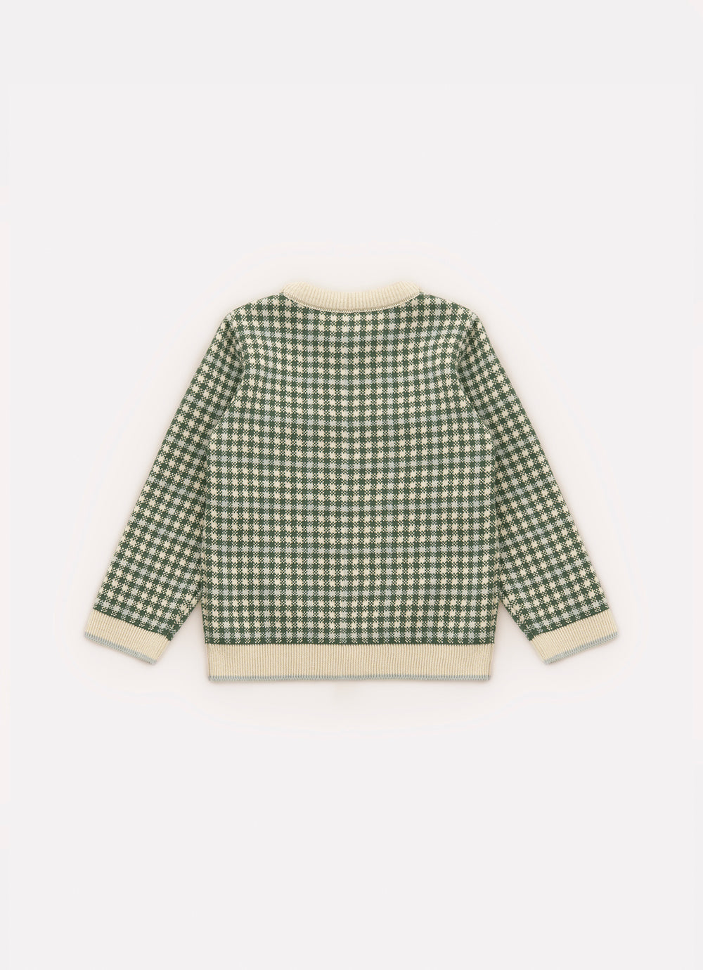 Blusa Tricot Xadrez Jacquard Cachorro For Boys