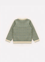 Blusa Tricot Xadrez Jacquard Cachorro For Boys