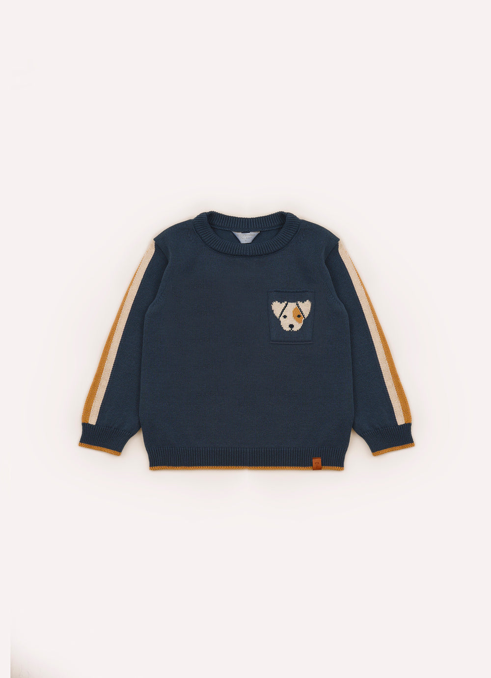 Blusa Tricot Bolso Cahorro Listras For Boys