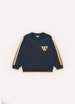 Blusa Tricot Bolso Cahorro Listras For Boys