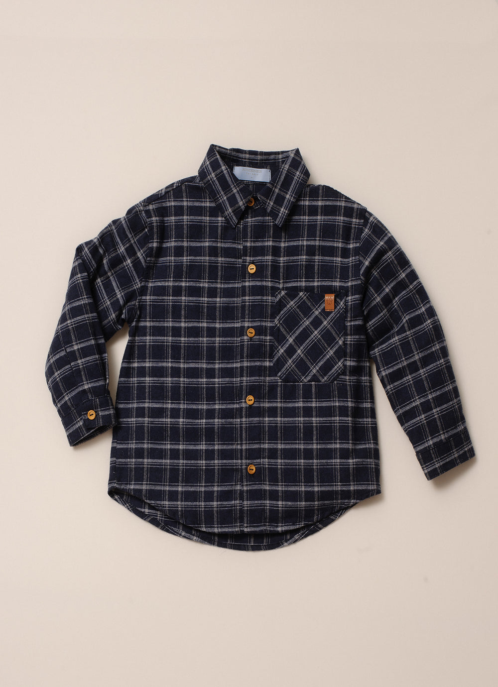 Camisa Xadrez Flanelada Blue For Boys