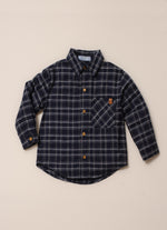 Camisa Xadrez Flanelada Blue For Boys