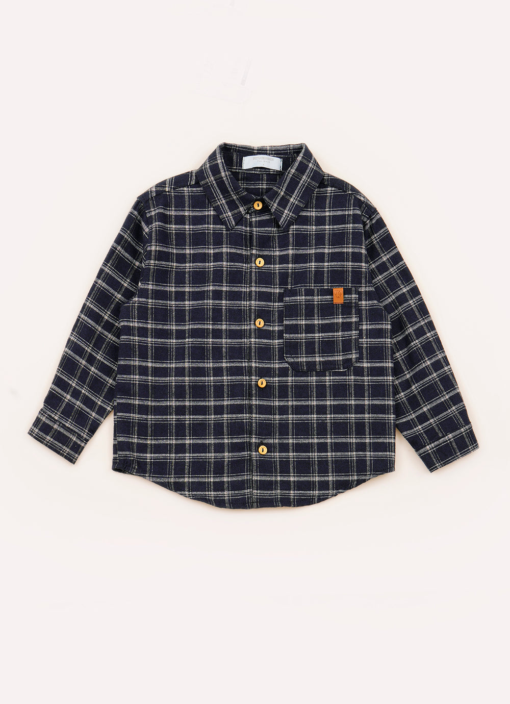 Camisa Xadrez Flanelada Blue For Boys