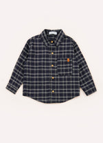 Camisa Xadrez Flanelada Blue For Boys