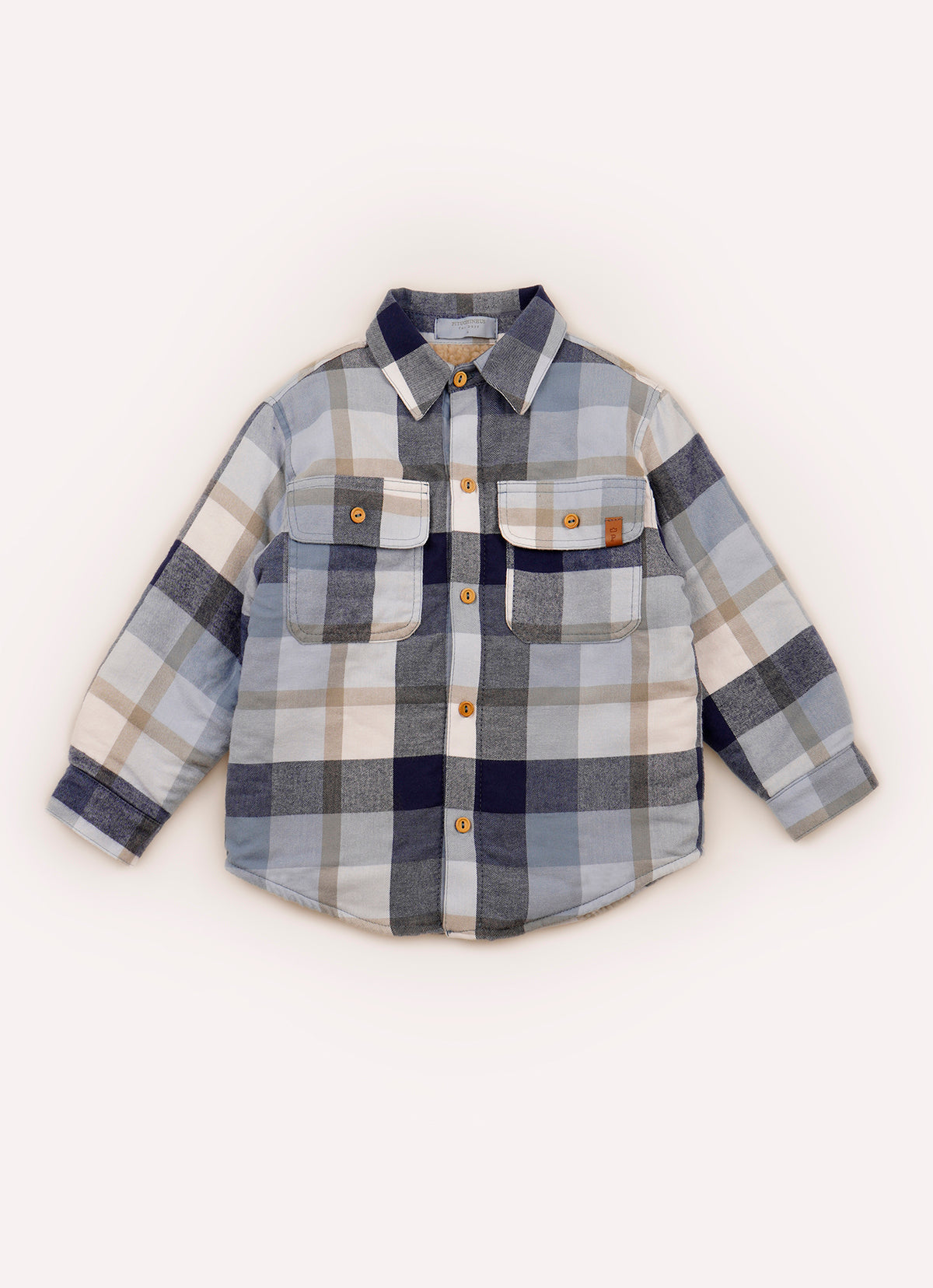Camisa Xadrez Flanelada Forro Pele Carneirinho For Boys