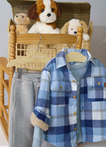 Camisa Xadrez Flanelada Forro Pele Carneirinho For Boys