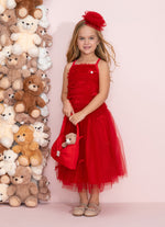 Conjunto Blusa Tule Frufru e Saia Natal