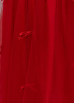 Conjunto Blusa Tule Frufru e Saia Natal