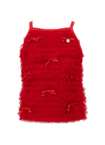 Conjunto Blusa Tule Frufru e Saia Natal