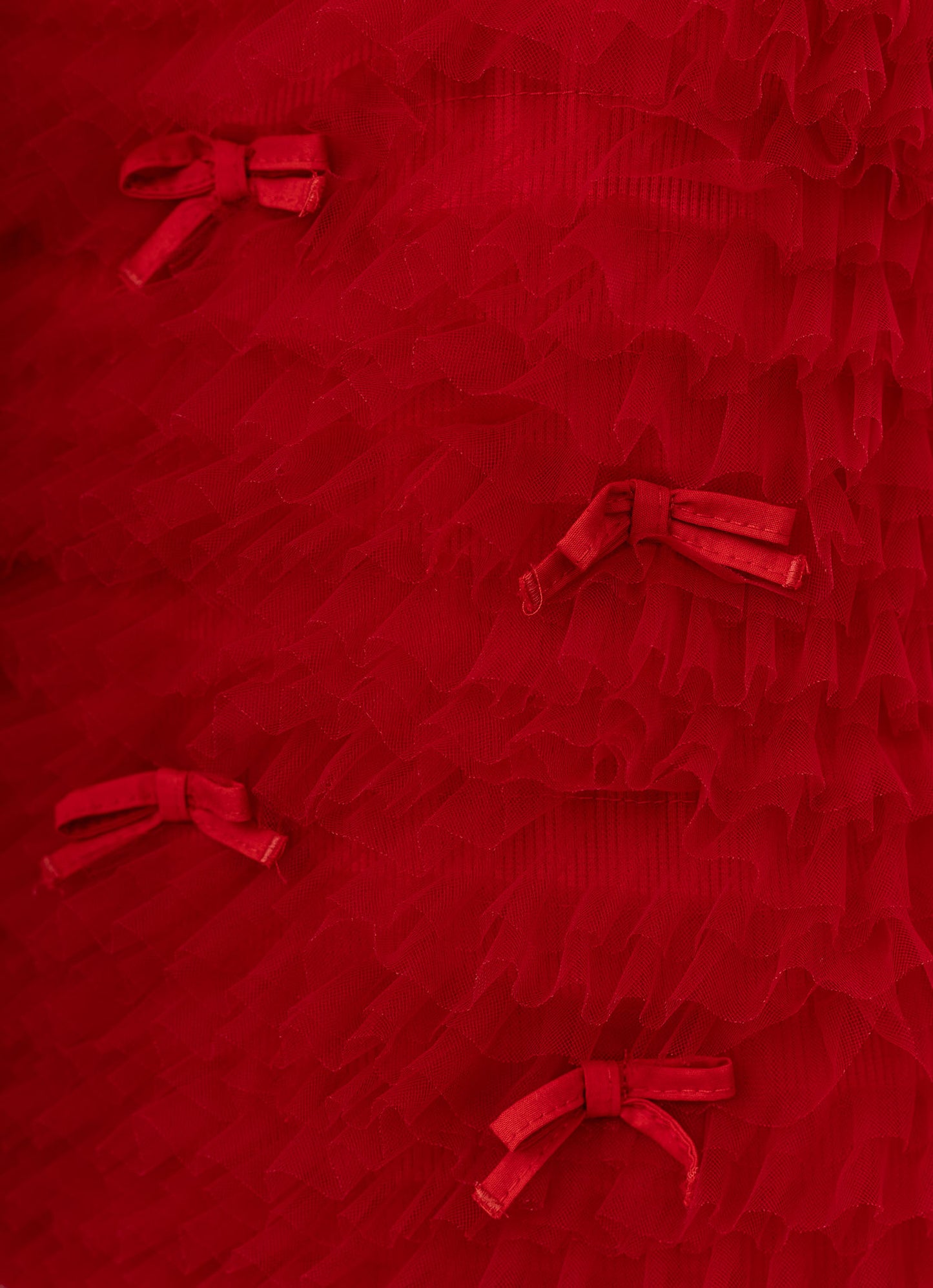 Conjunto Blusa Tule Frufru e Saia Natal