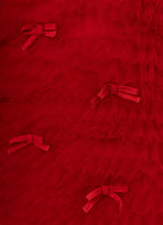 Conjunto Blusa Tule Frufru e Saia Natal