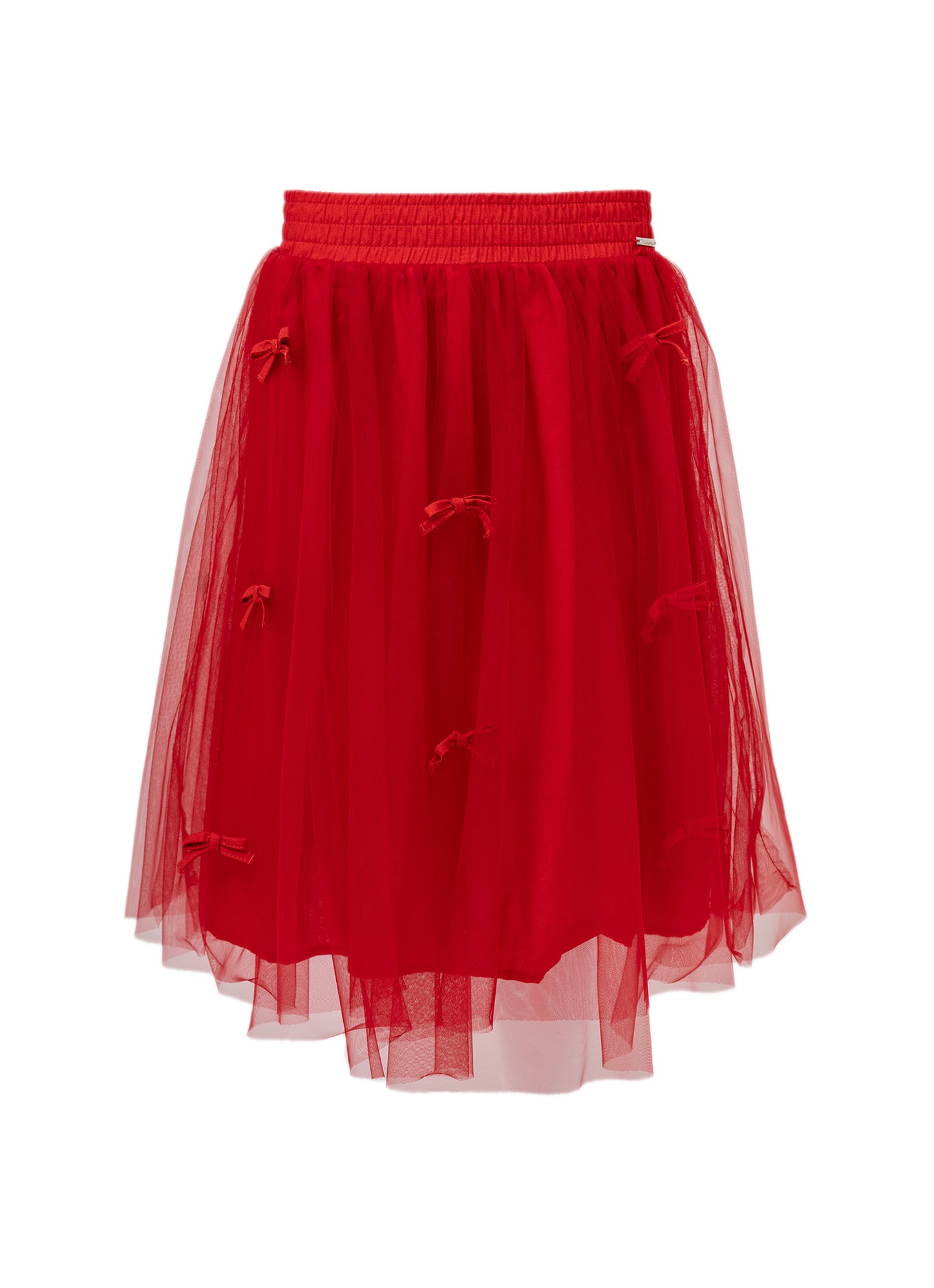 Conjunto Blusa Tule Frufru e Saia Natal