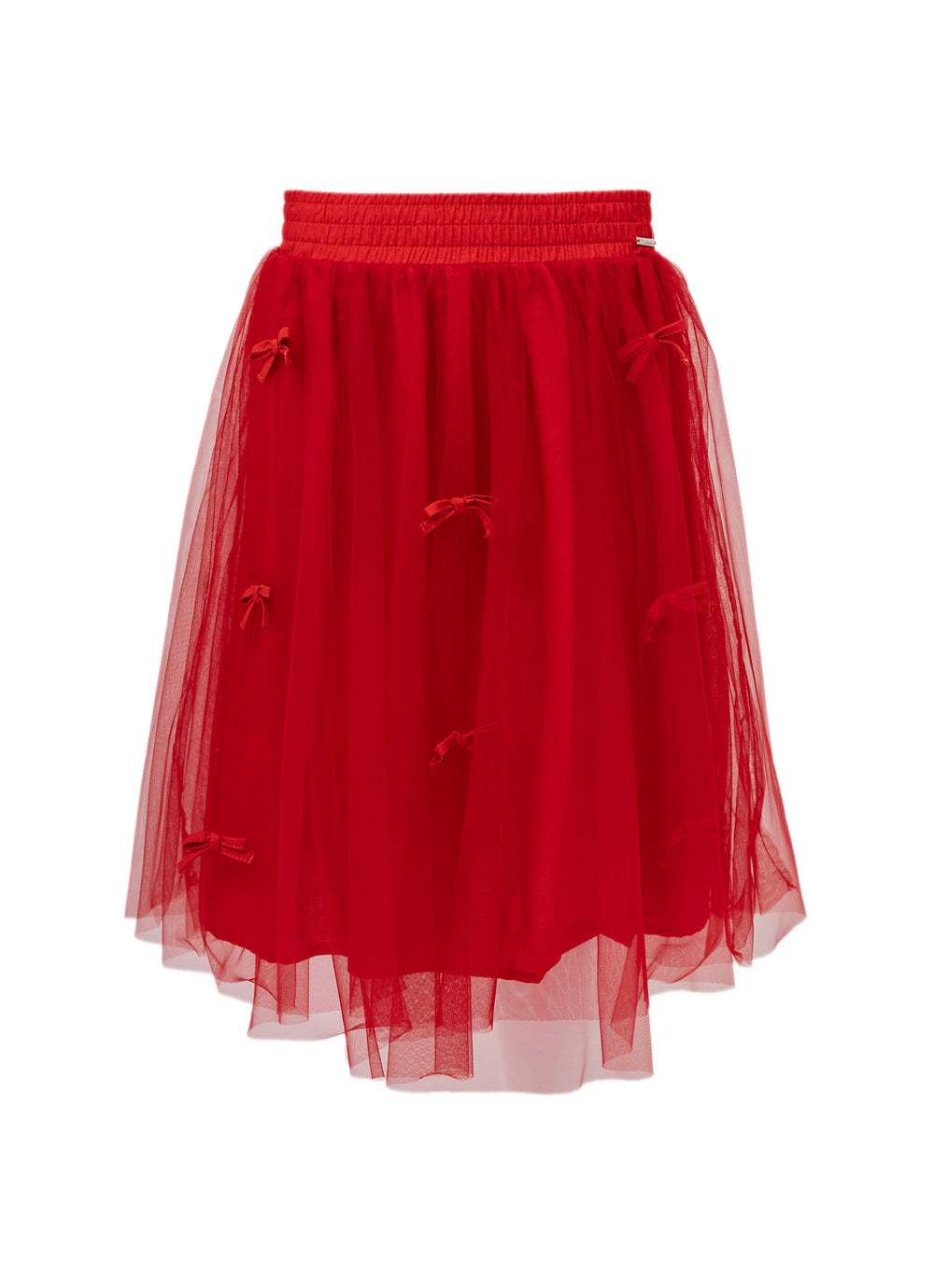 Conjunto Blusa Tule Frufru e Saia Natal