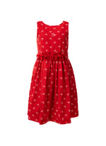 Vestido Algodão Lacinhos com Cinto Natal