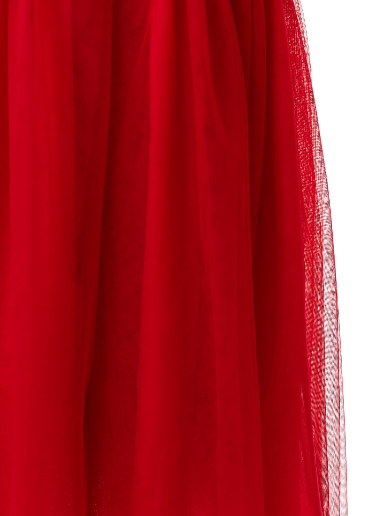 Vestido Tricoline Babado Tule Natal