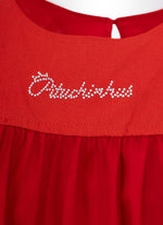 Vestido Tule Mini Lacinhos Natal