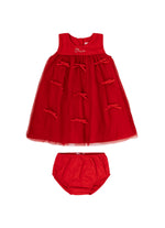 Vestido Tule Mini Lacinhos Pmini Natal