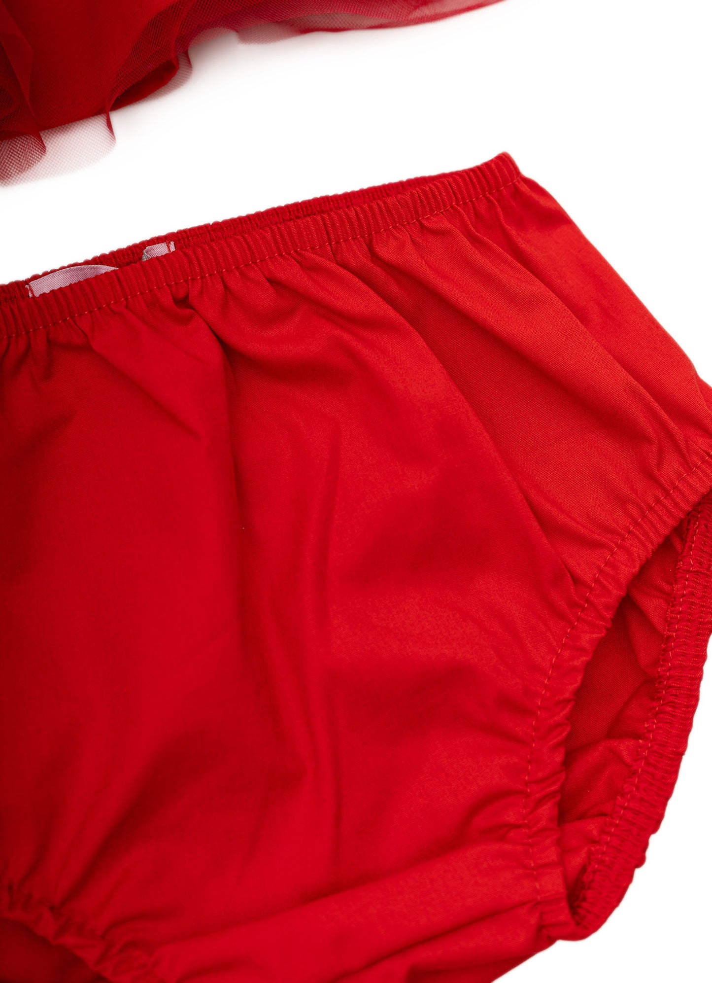 Vestido Tule Mini Lacinhos Pmini Natal