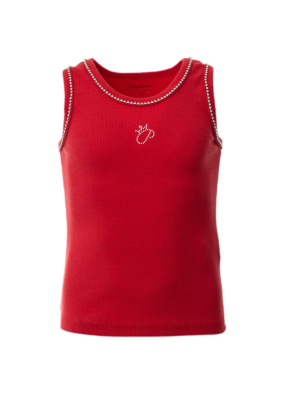 Conjunto Regata Ribana Cristal e Short Algodão Lacinhos Natal