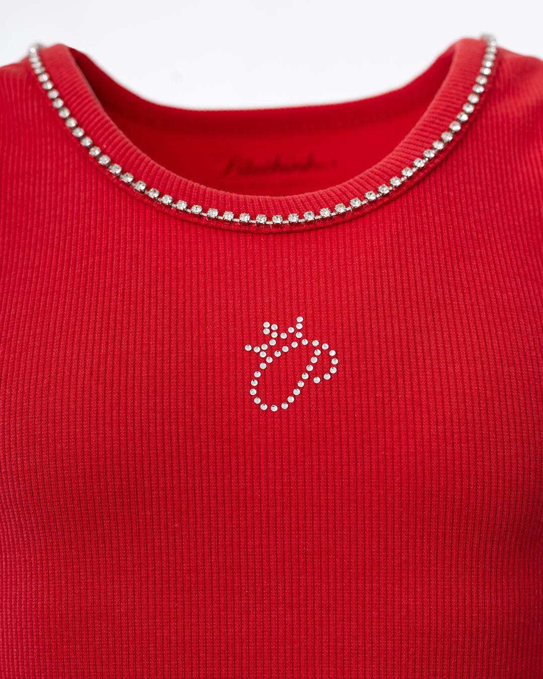 Conjunto Regata Ribana Cristal e Short Algodão Lacinhos Natal