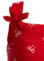 Conjunto Blusa e Pantacourt Algodão Lacinhos Natal