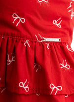 Conjunto Blusa e Pantacourt Algodão Lacinhos Natal