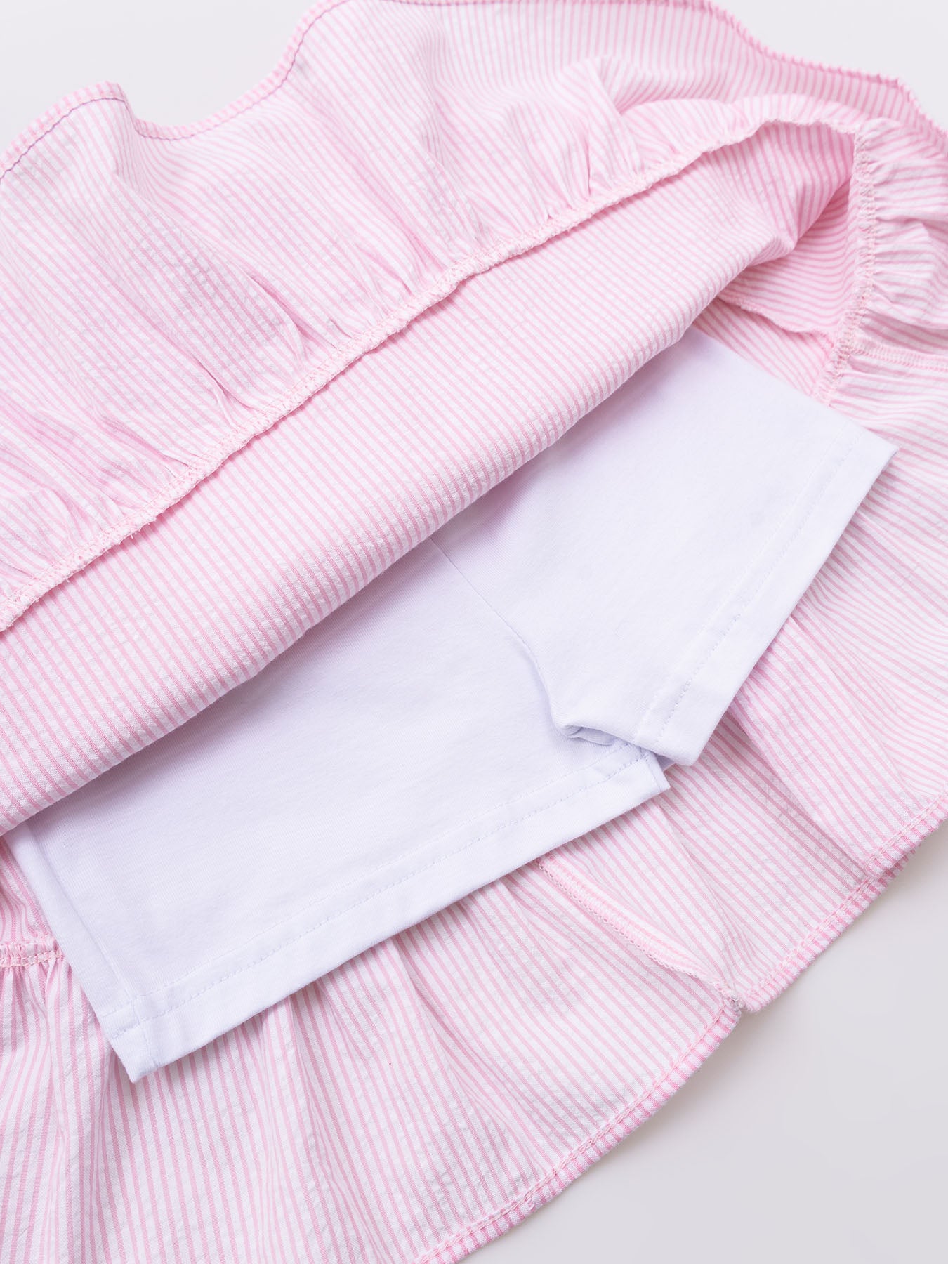 Saia Short Babados Algodão