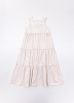 Vestido Midi Tricoline Listrado