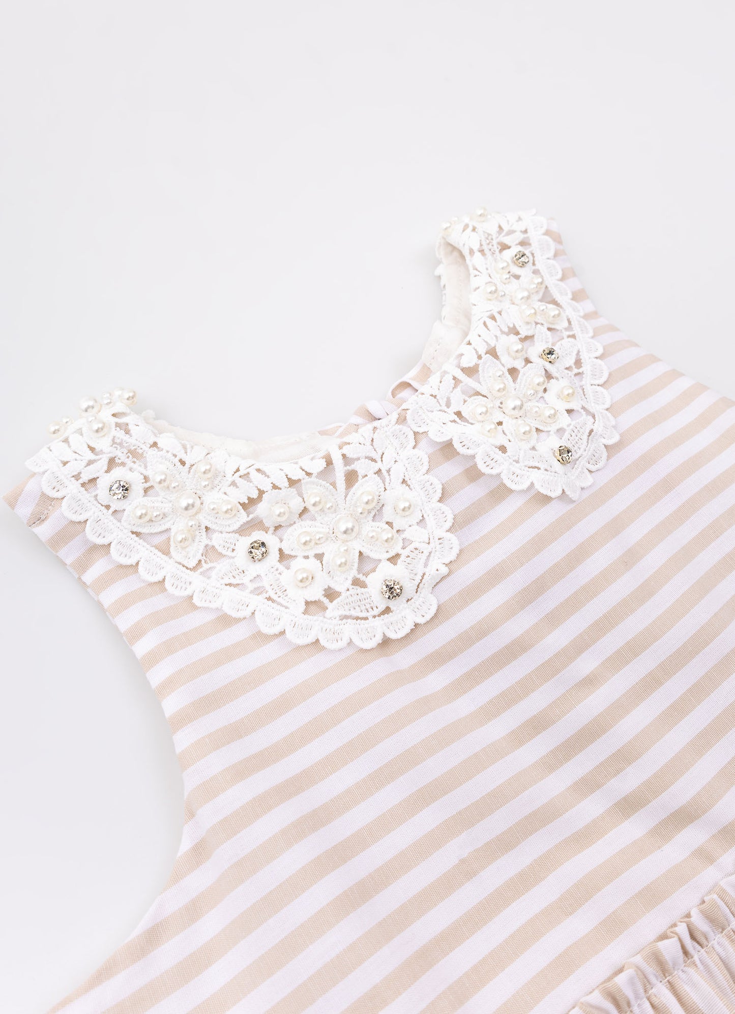 Vestido Midi Tricoline Listrado