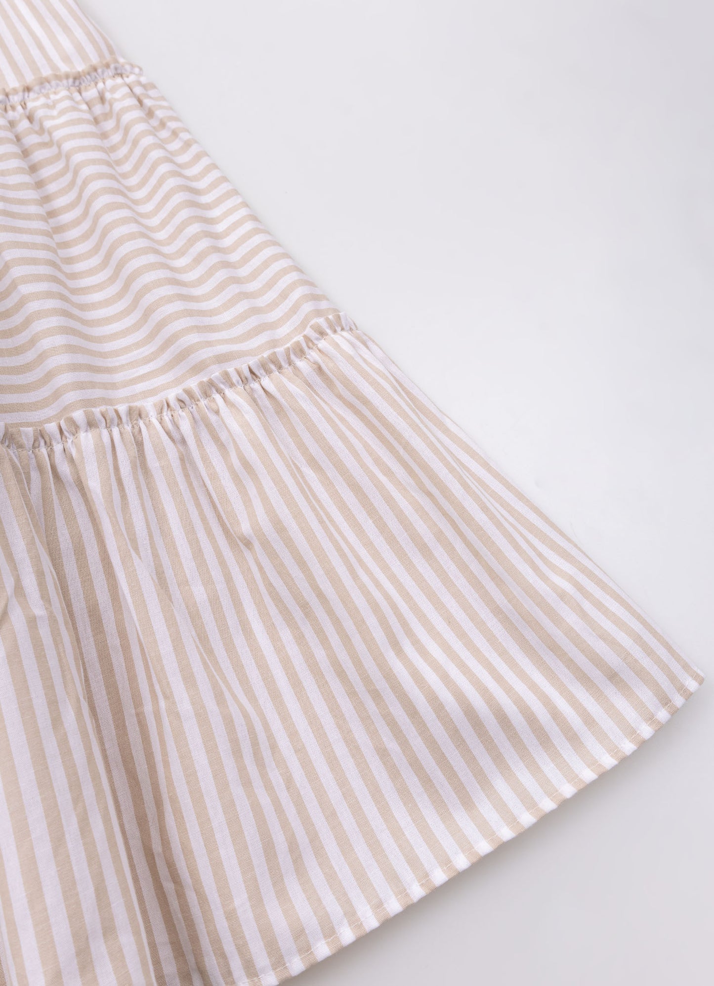 Vestido Midi Tricoline Listrado