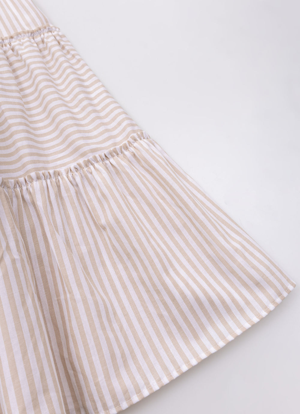 Vestido Midi Tricoline Listrado