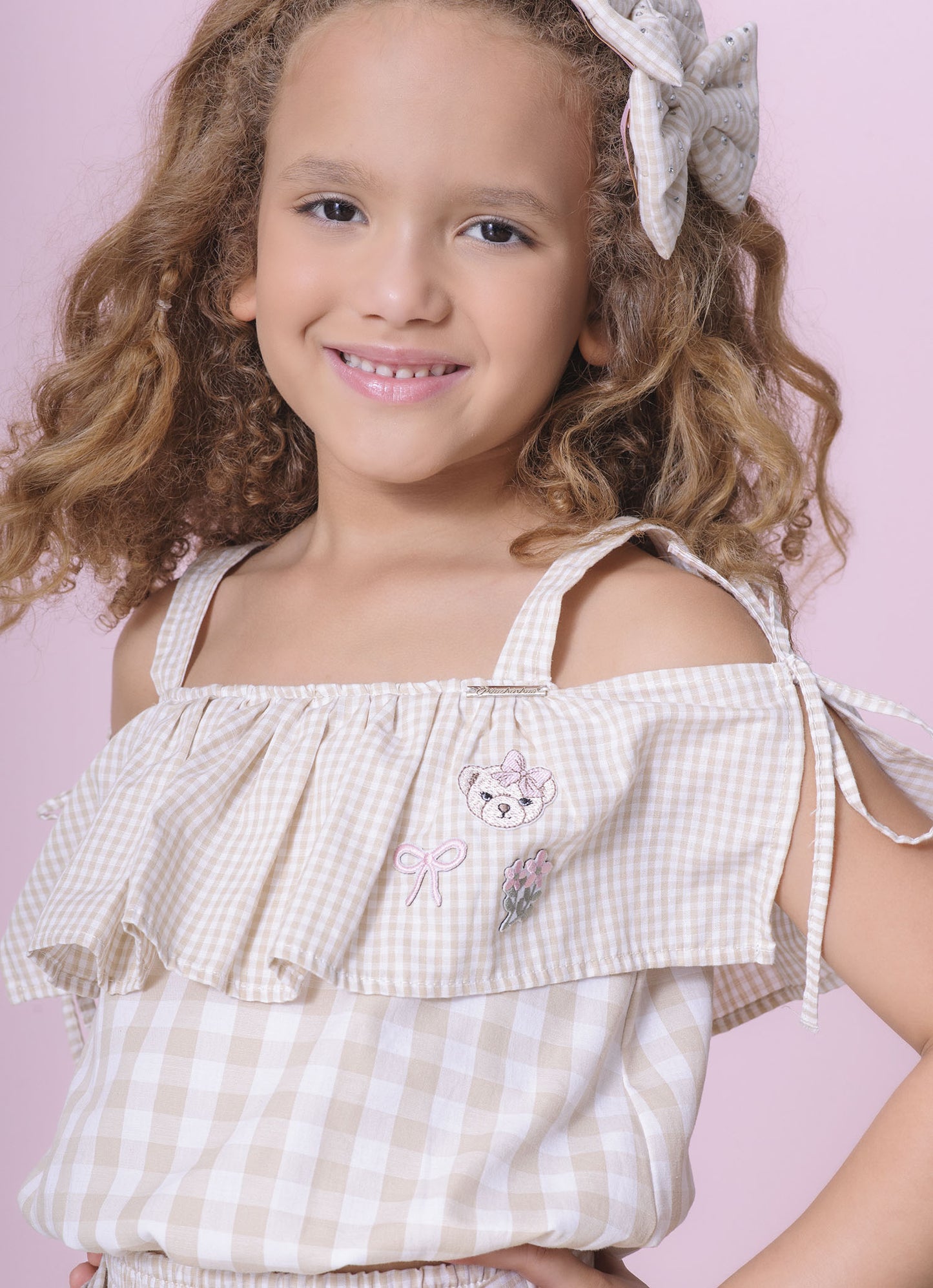 Blusa Ciganinha Algodão Patches