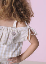 Blusa Ciganinha Algodão Patches