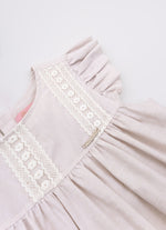 Vestido Algodão Babados Renda
