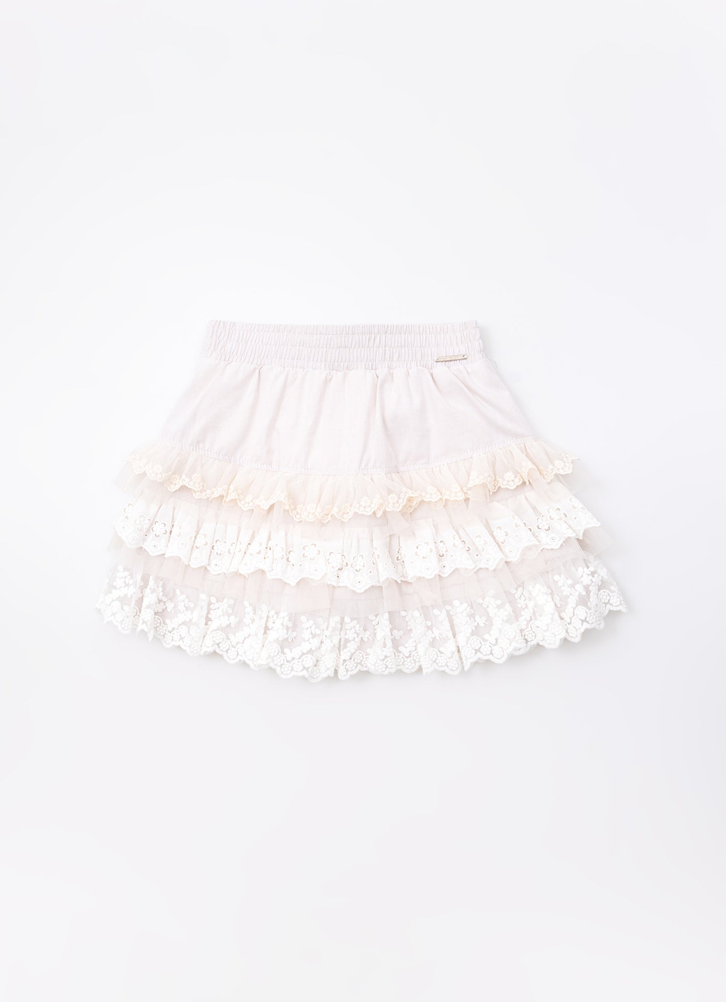 Saia Short Algodão Babados