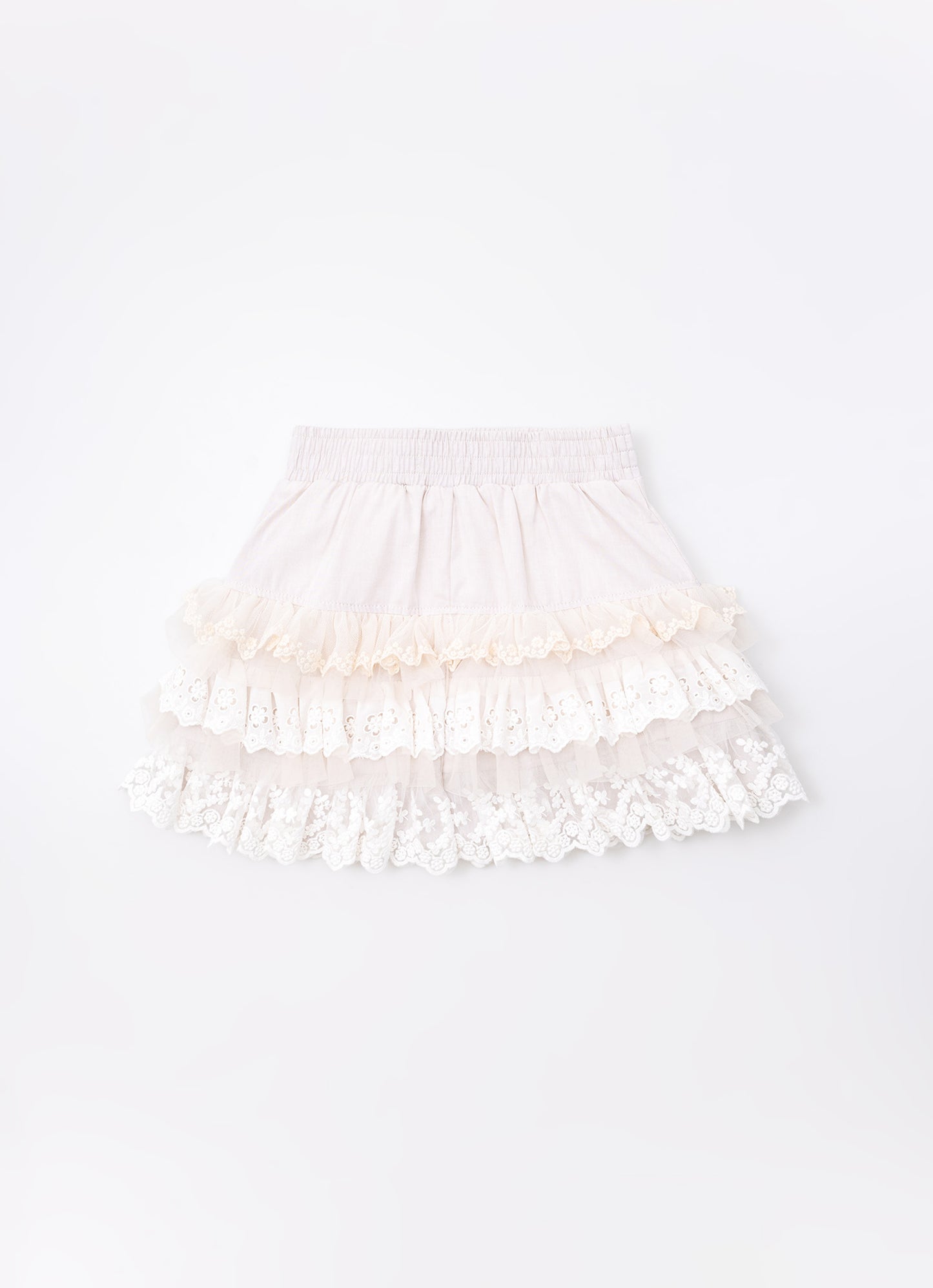 Saia Short Algodão Babados