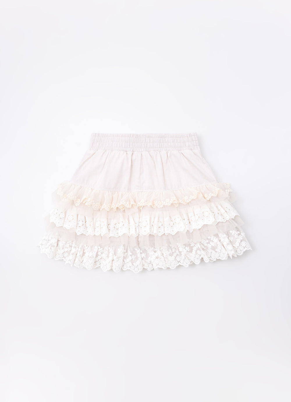Saia Short Algodão Babados