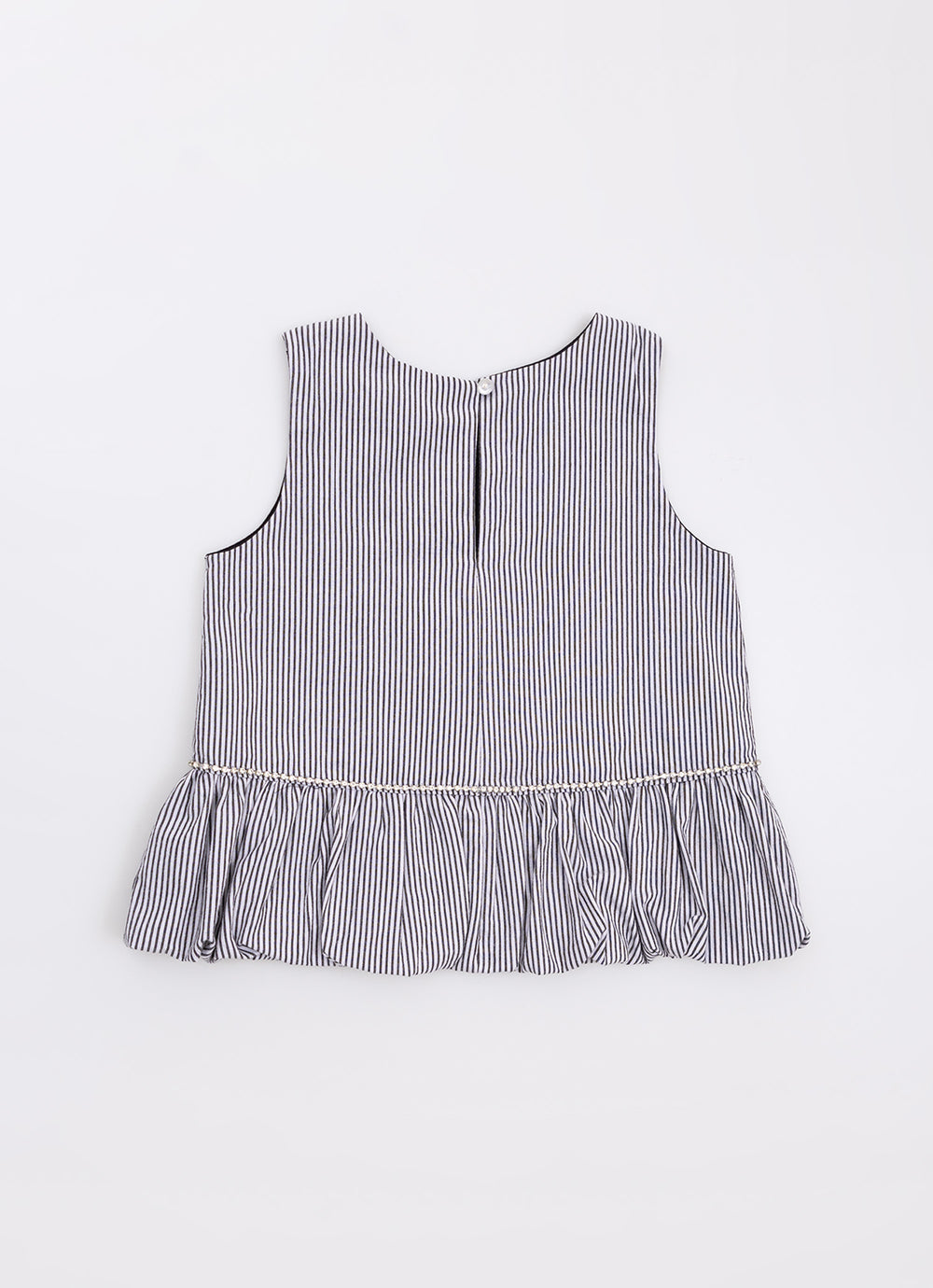 Blusa Algodão Babado Balonê Cristal