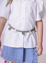 Camisa Tricoline Gola Renda