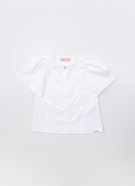 Camisa Tricoline Gola Renda