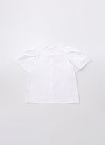Camisa Tricoline Gola Renda